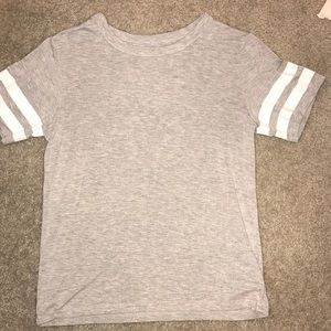 Grey Varsity Sleeved American Eagle Tee